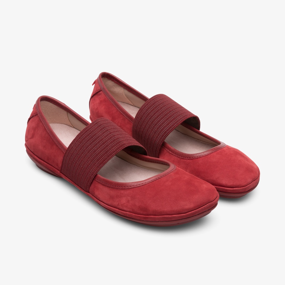 Camper Right Deep Red - Camper Women's Ballerinas ||5124-QSNIZ||